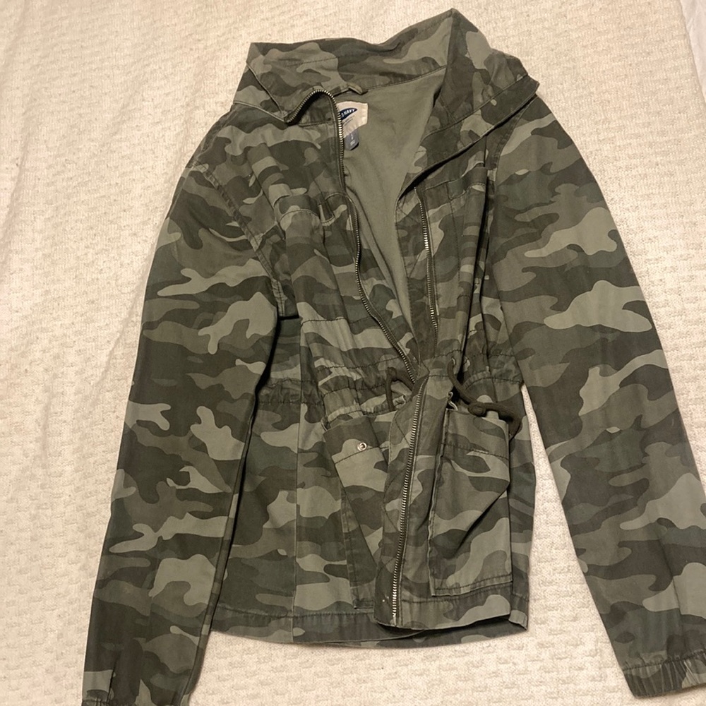 Camo zip-up jacket